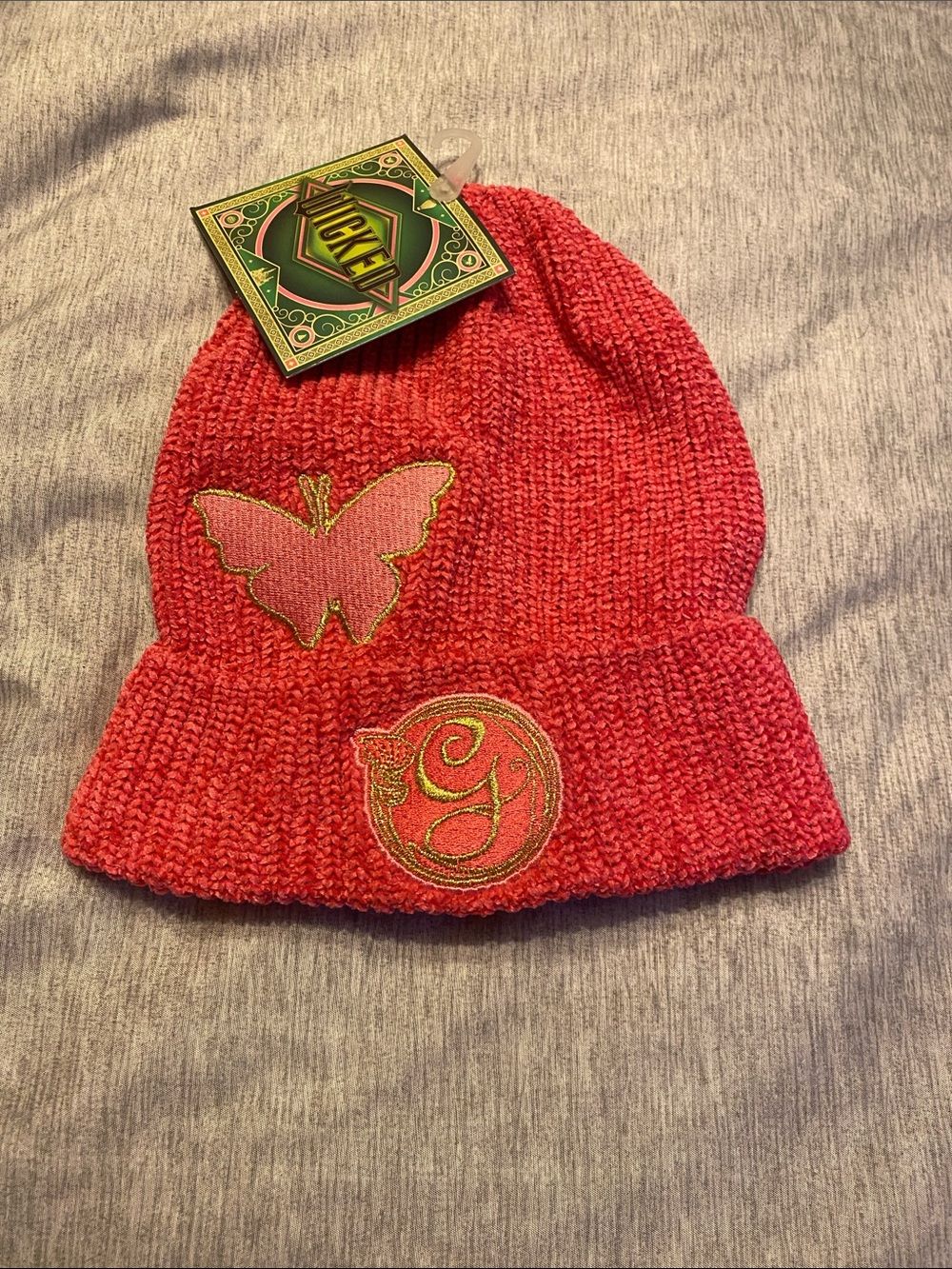 Wicked Glinda Beanie (Pink) Embroidered NWT